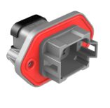 Thermoplastic housing DIP Connector available in various terminal types designed for temperature ranges from minus 55 to plus 125 degrees Celsius