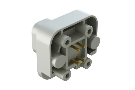 Amphenol AT15-4P-BM01 Wire-to-Board Header, Male Pins Design with Reliable Ingress Protection for Industrial PCB Wiring Connection