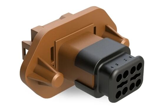 Componente electrónico automotriz confiable de Amfenol AT04-08PD-PM16 Conector de receptáculo masculino utilizado en el sistema de cableado de circuito integrado del vehículo