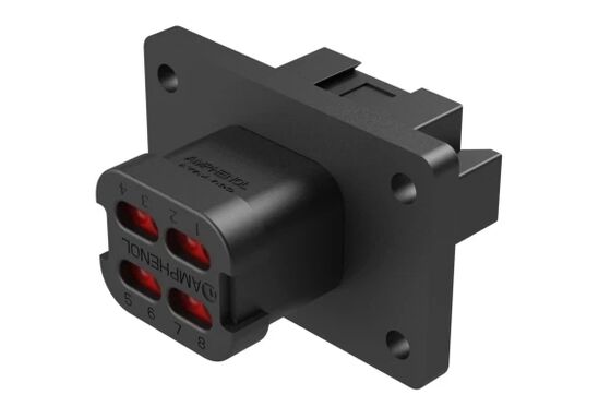 Amfenol AT04-08PA-LE11 Conector rectangular para receptores masculinos Embalaje original de fábrica sellado Equipado con una protección de entrada confiable de grado IP67