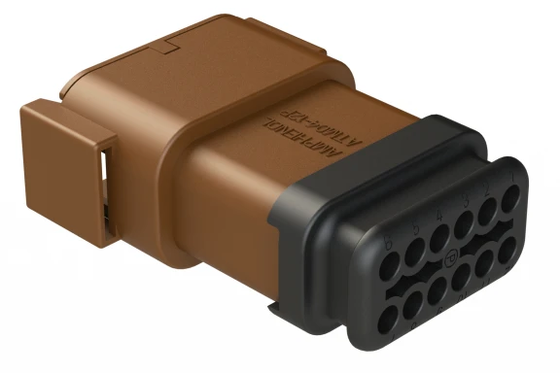 Amphenol ATM04-12PD-SR1BN Cables masculinos Receptaculo rectangular Componente electrónico original de fábrica empaquetado con alivio de tensión D-clave 12 Diseño de posición